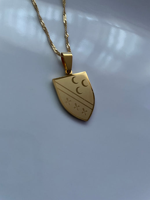 BOSNIA Necklace - GOLD (Coat of Arms) - Oara Official