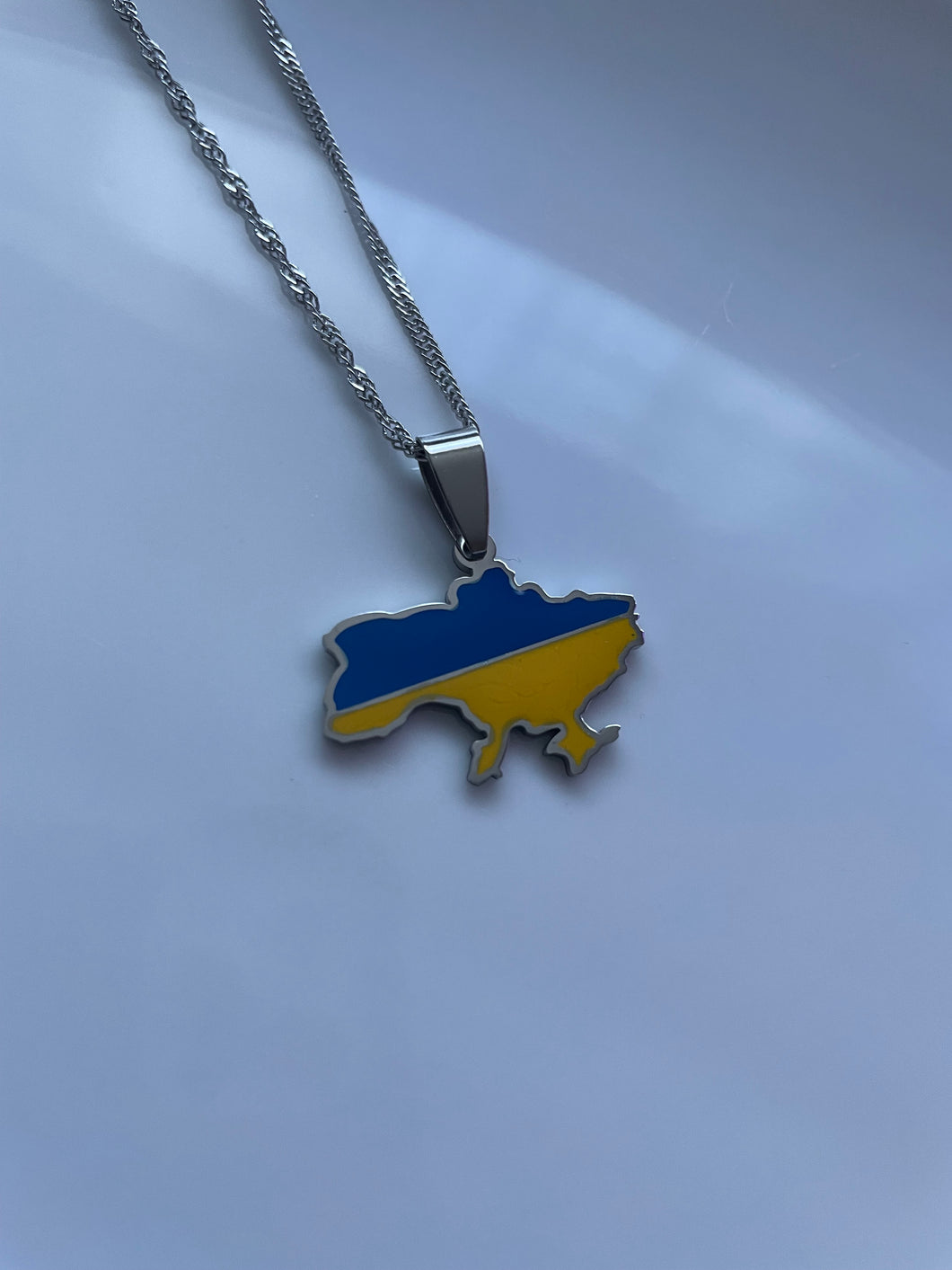 Ukraine Necklace - SILVER (Limited Edition) - Oara Official