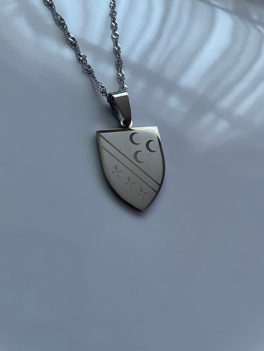 BOSNIA Necklace - SILVER (Coat of Arms) - Oara Official