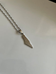 PALESTINE Necklace - SILVER (Country Name) - Oara Official