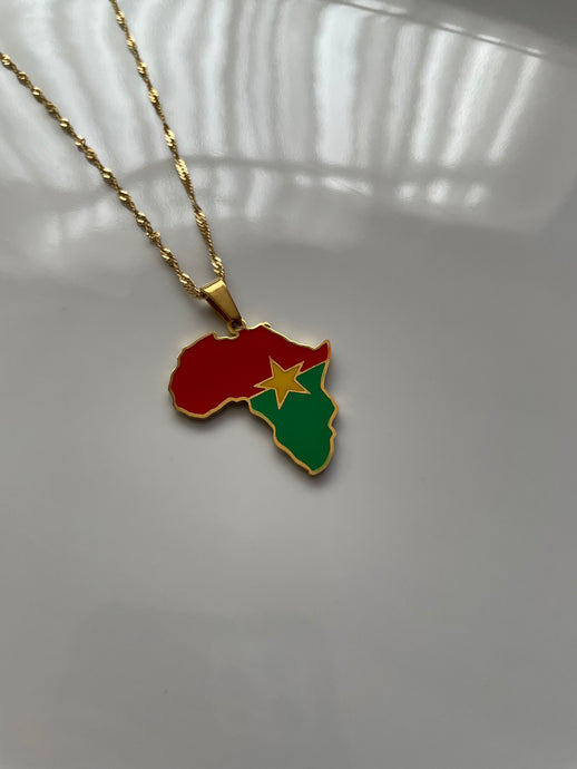 BURKINA FASO Necklace - GOLD (Limited Edition) - Oara Official