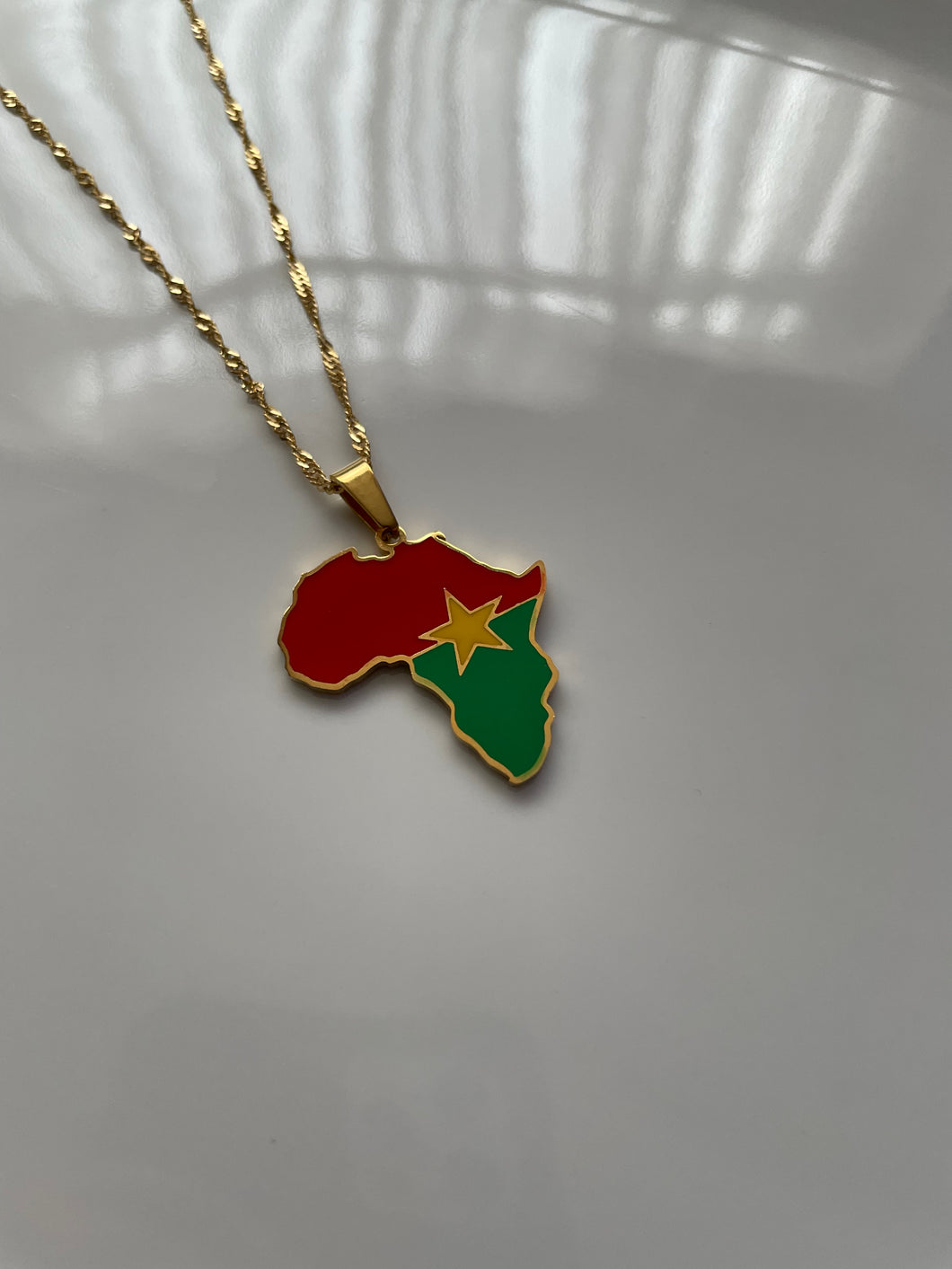 BURKINA FASO Necklace - GOLD (Limited Edition) - Oara Official