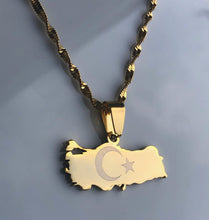 Load image into Gallery viewer, TURKEY Necklace - GOLD - Oara Official
