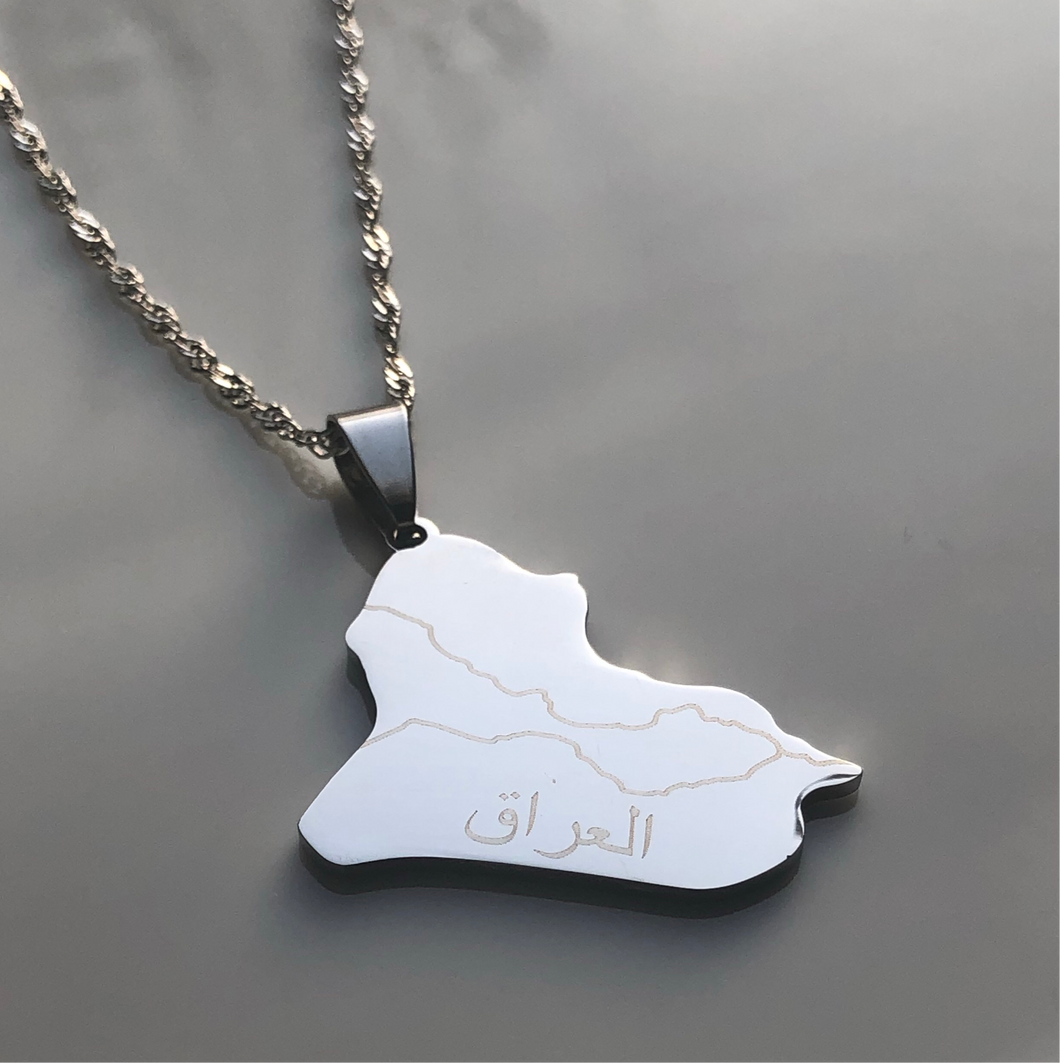 IRAQ Necklace - SILVER - Oara Official