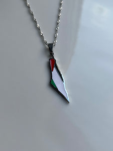 PALESTINE Necklace - Silver (Limited Edition) - Oara Official