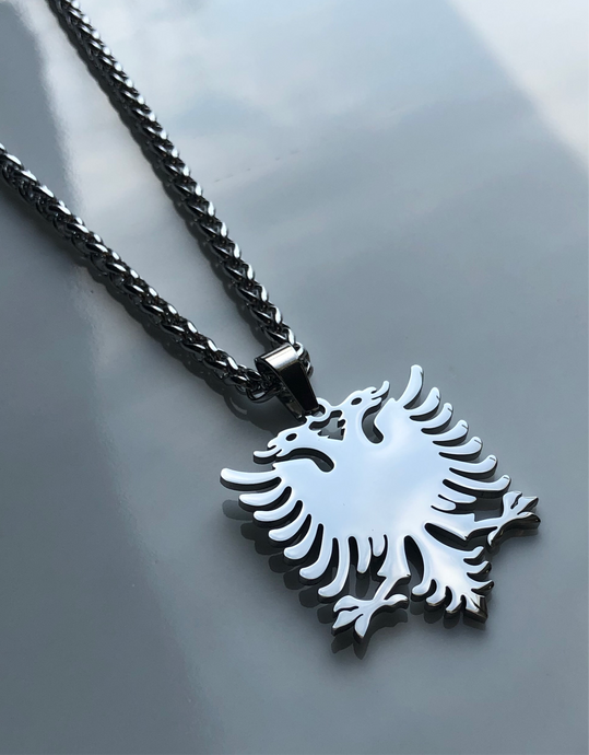 ALBANIA Eagle Necklace  - SILVER - Oara Official